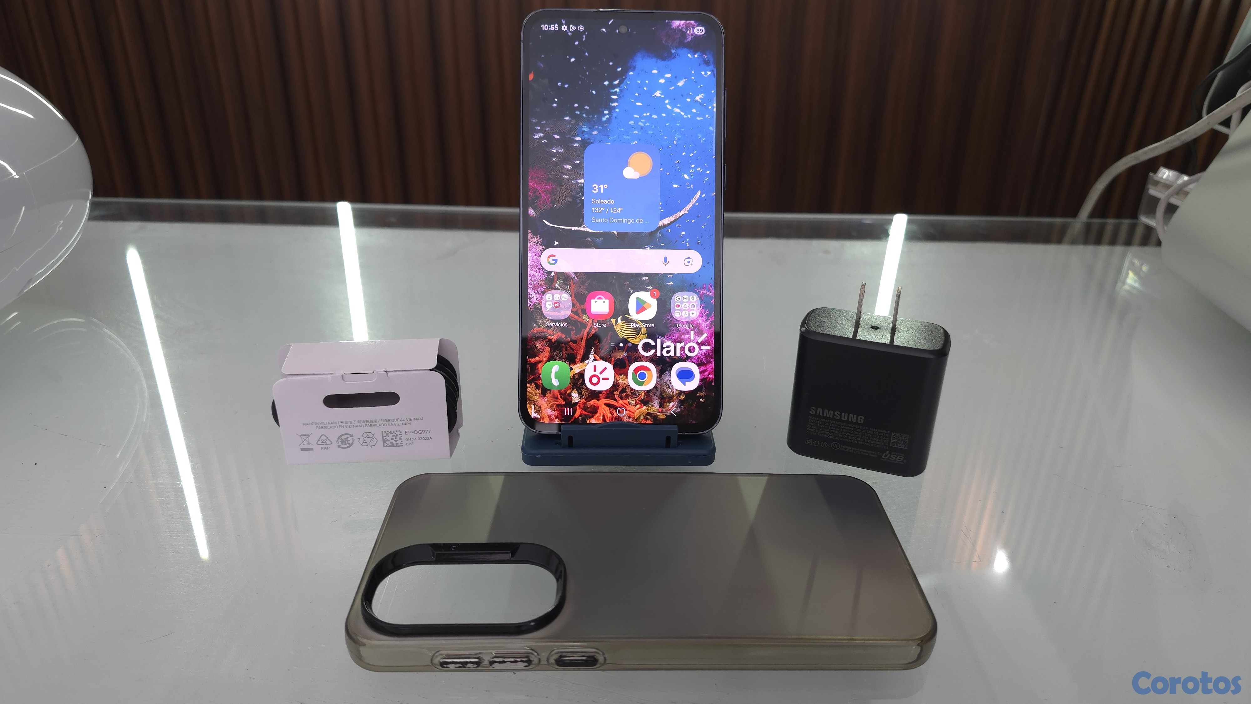 celulares y tabletas - Samsung Galaxy A55 5G 256GB Negro de CLARO 1