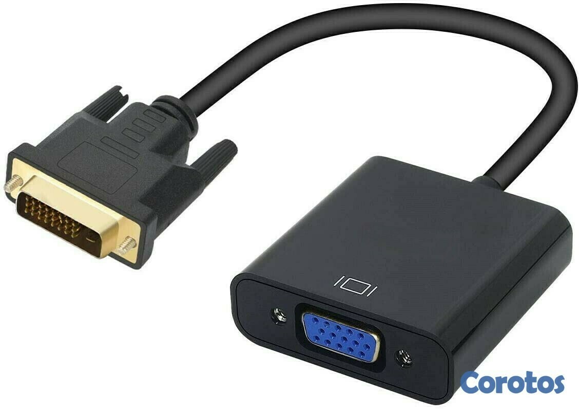accesorios para electronica - Adaptador convertidor DVI-D a VGA 1