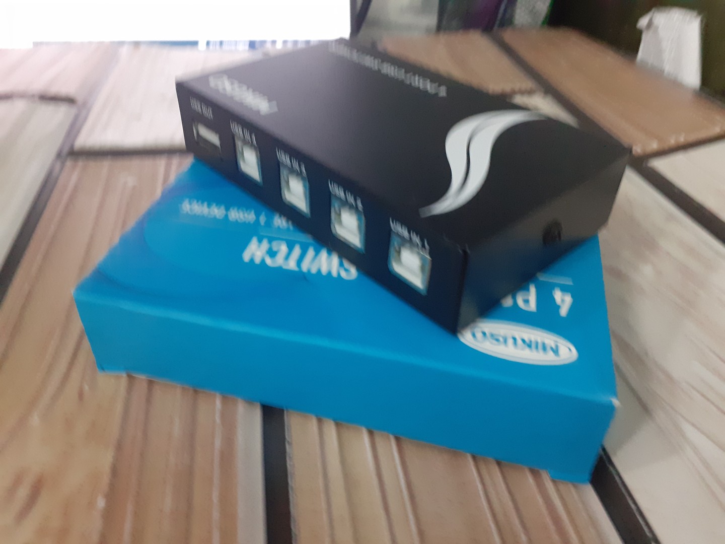 accesorios para electronica - Interruptor selector 4 puertos USB 2.0 - Switch USB 5
