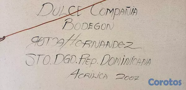 arte y antigüedades - (BODEGON) DULCE COMPAñIA 2007.  Hernandez 2