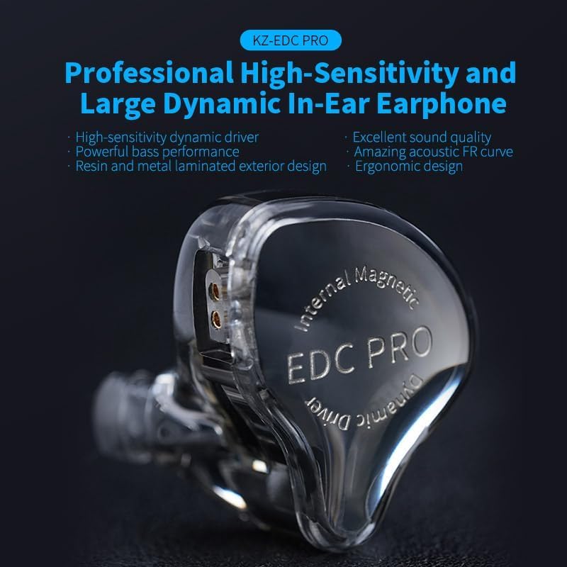camaras y audio - KZ EDC PRO auriculares con cable In Ear Monitor 1