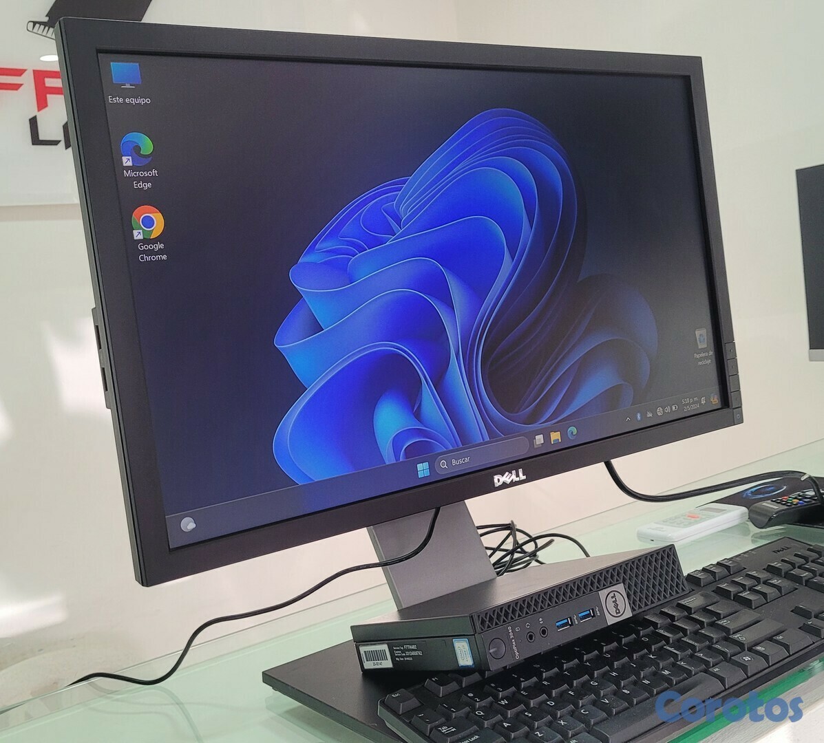 computadoras y laptops - Computadora Monitor 24 Pulg Cpu Core i5 7ma Gen Ram 8gb ddr4 Disco 256gb SSD HD 1