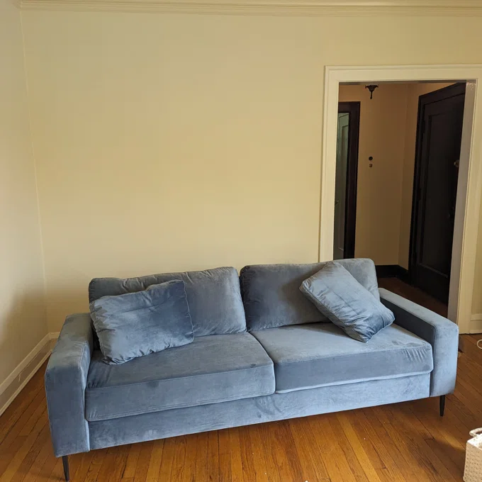 muebles y colchones - Mueble moderno de 2 plazas - Con Tela de Canvas 3