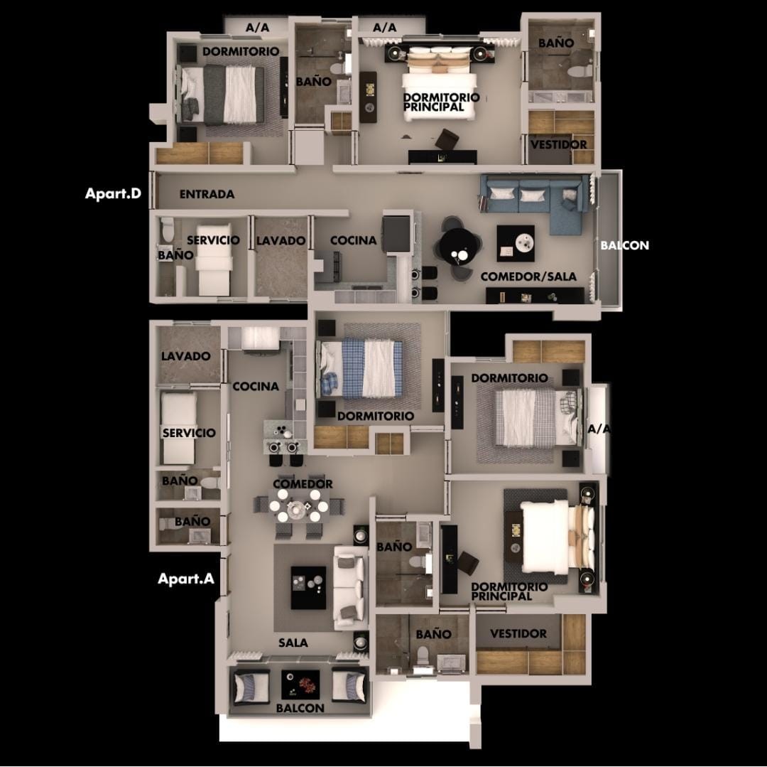 apartamentos - Proyecto de apartamento Residencial Benítez III 
Apartos desde 98mts US$ 239,00