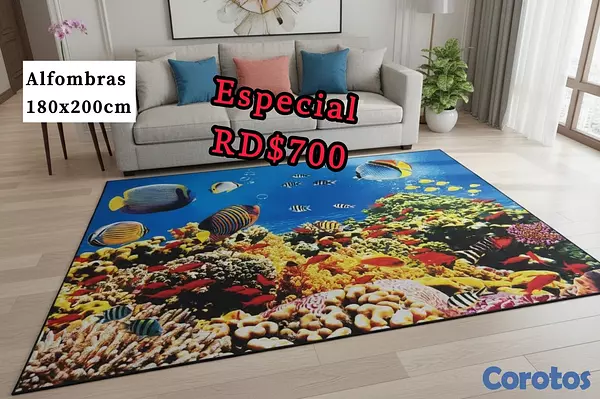 decoración y accesorios - alfombras 3D tamaño grande 180x200cm  4