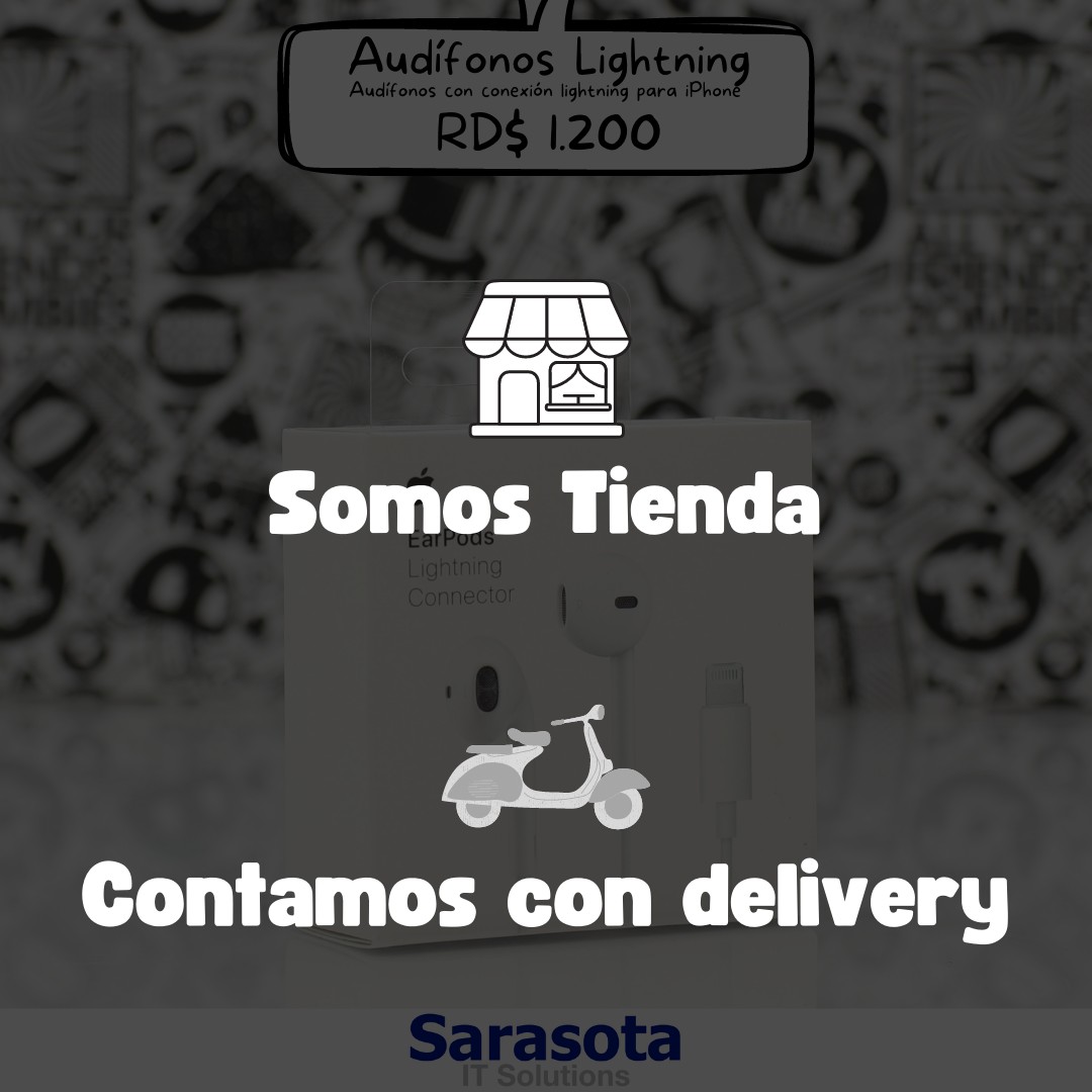 accesorios para electronica - Audífonos Lightning con conexión lightning para iPhone (Somos Sarasota) 3