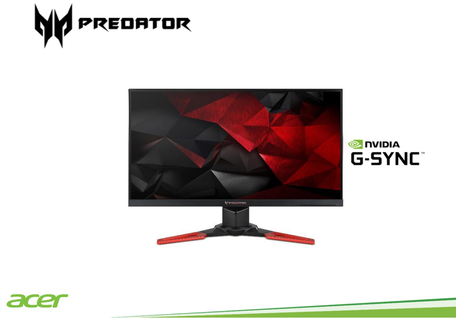 computadoras y laptops - Monitor Acer Predator 27XB1 WQHD 2560x1440 Nvidia G-Sync 144Hz