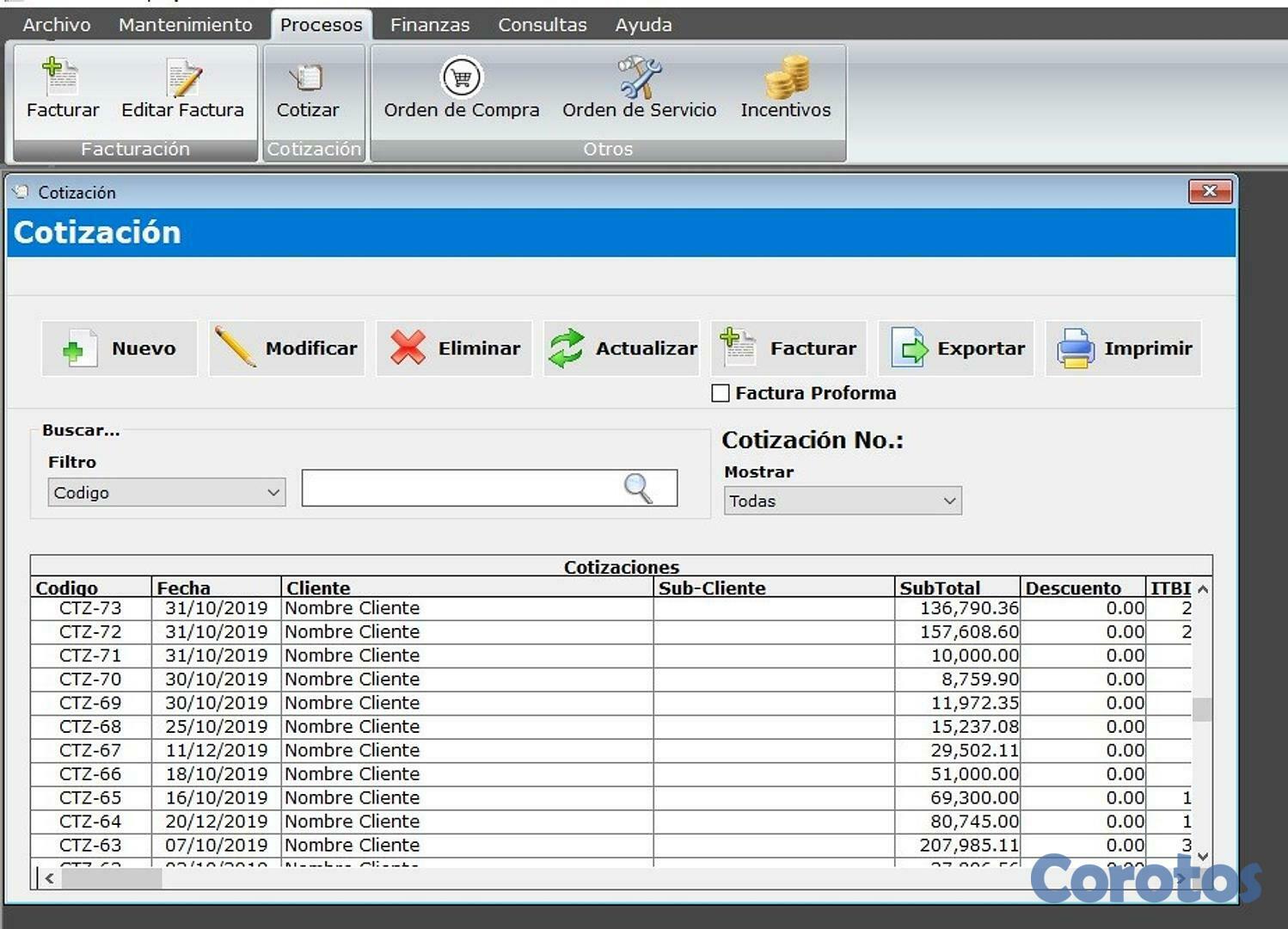 servicios profesionales - Programa (Software) de Facturación punto de venta 8