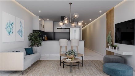 apartamentos - Venta de apartamentos de lujo en punta cana con piscina zona turística  3