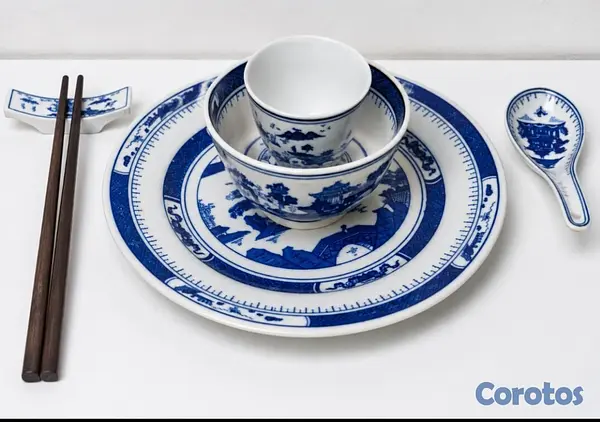 cocina - Vajilla para 4 personas, para servir suchi. 2