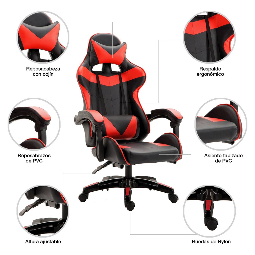 muebles y colchones - SILLAS GAMING RGB 6