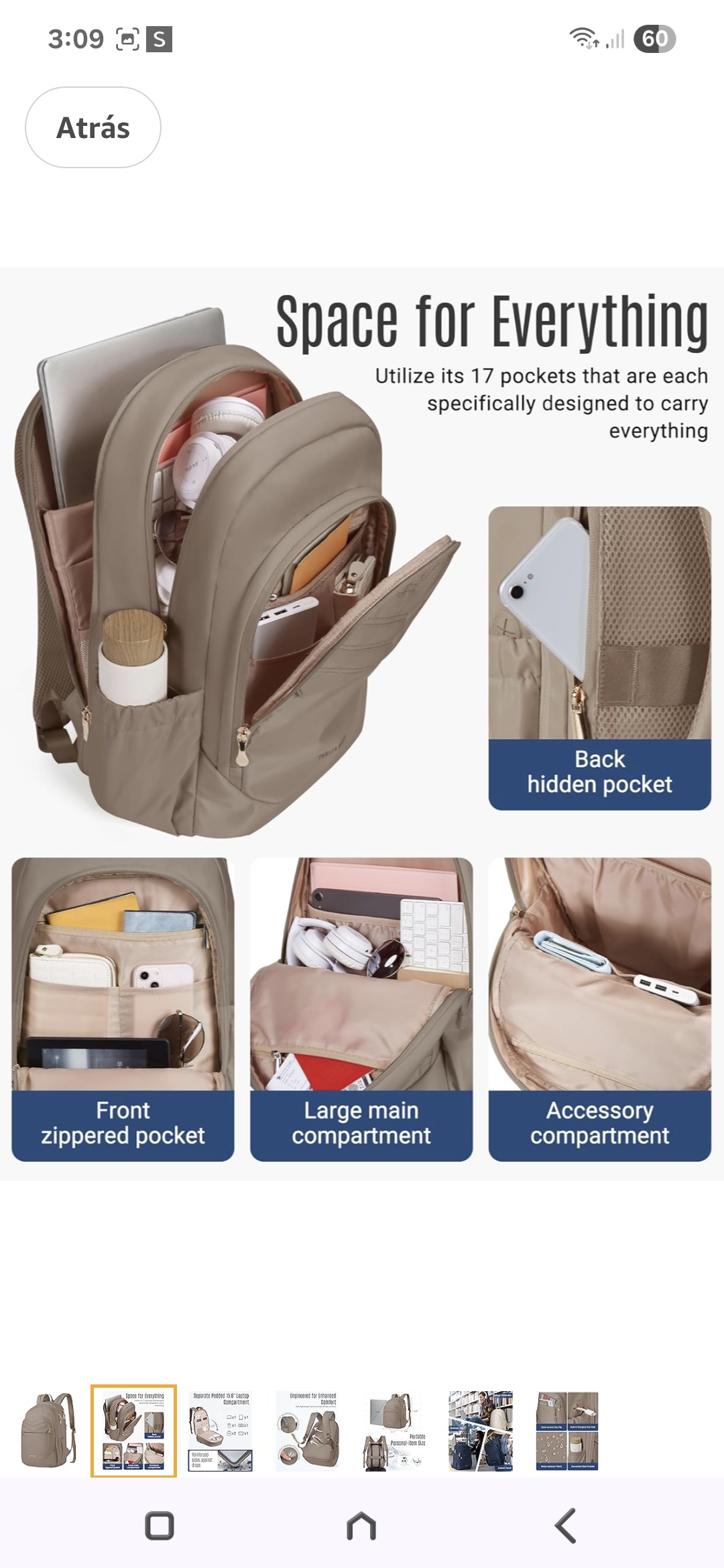 carteras y maletas - Mochila de viaje y lapto 3