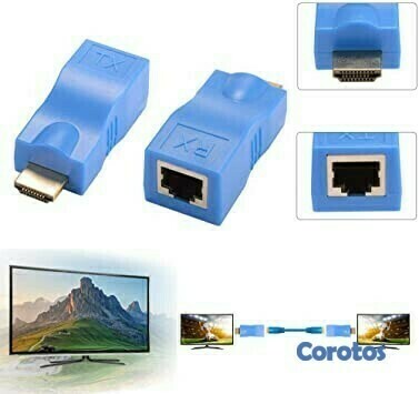 otros electronicos - Adaptador Extensor HDMI por cable LAN 3