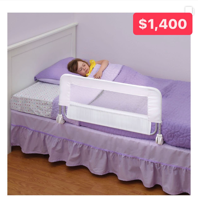 accesorios - Barandilla de cama para niños Nueva en su caja