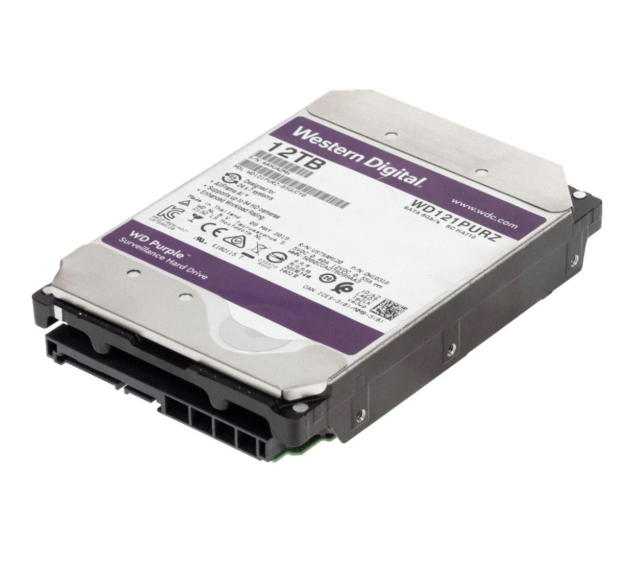 computadoras y laptops - Wd Purple Wd121purz Sc Ha710 12Tb 7.2K 256Mb Sata Iii 3.5'' 2