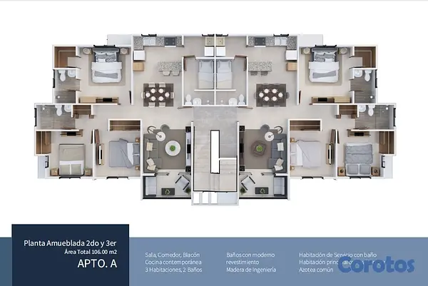 apartamentos - Apartamento en Brisas de las Colinas 5 7