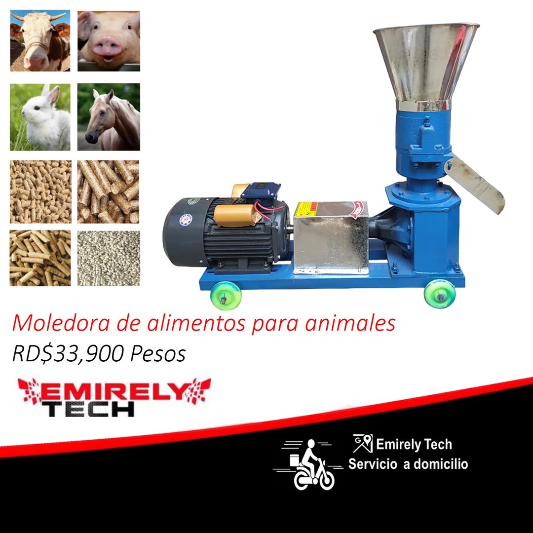 equipos profesionales - Peletizadora paletizadora trituradora moledora de alimentos de animales   0