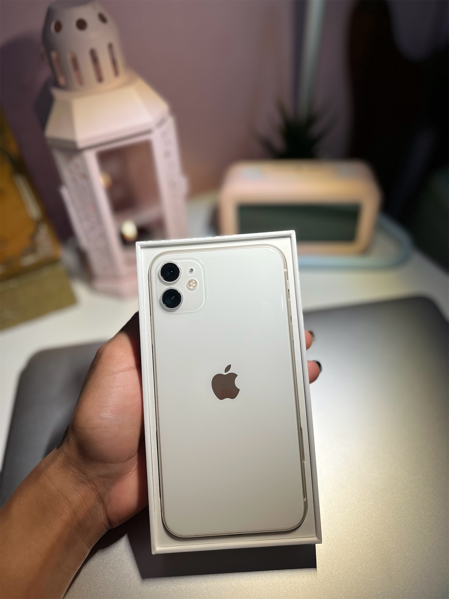 celulares y tabletas - Apple iphone 11 blanco 128gb, open box 