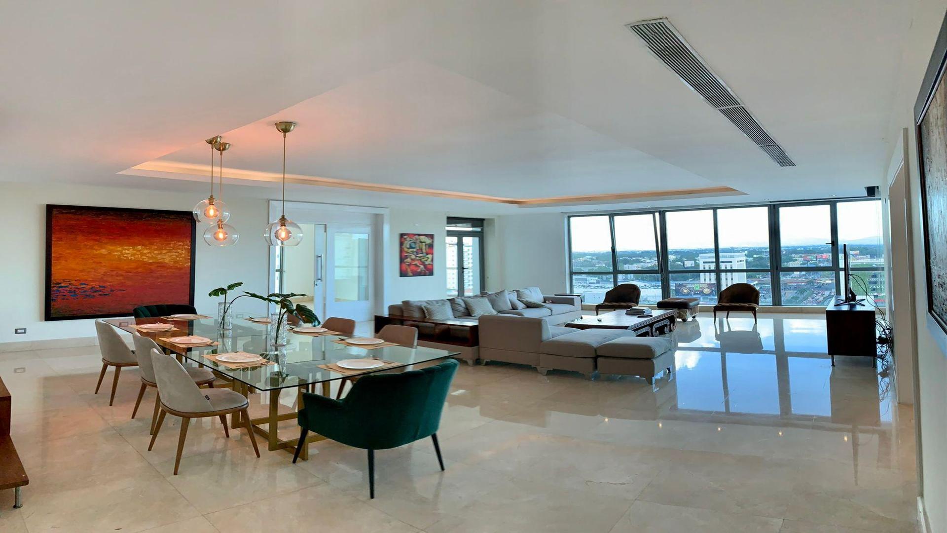 apartamentos - Apartamento amueblado de 3 habitaciones en renta en Piantini 1