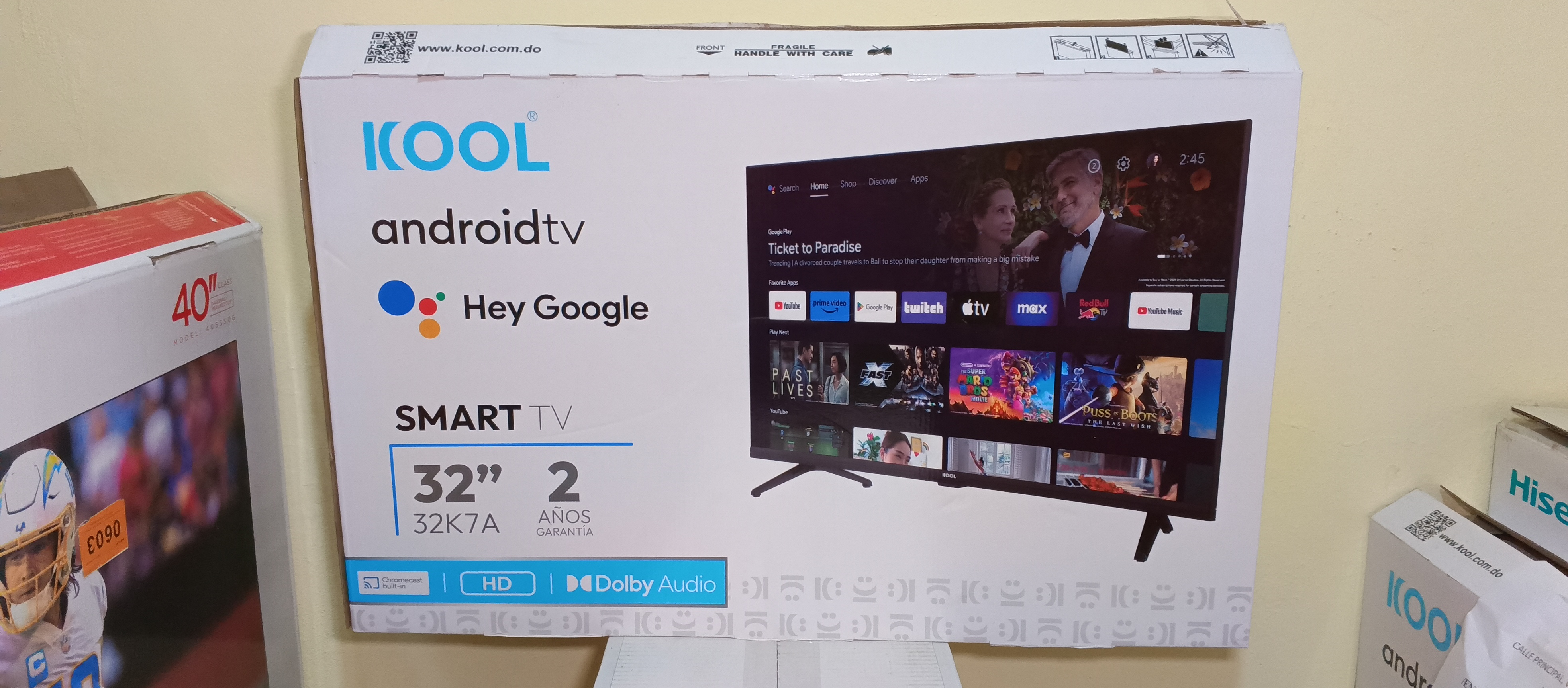 tv - Smart KOOL Android tv 32 pulgadas ultra HD sin bordes en la pantalla  6