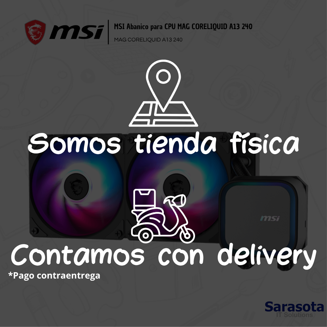 accesorios para electronica - MSI Abanico para CPU MAG CORELIQUID A13 240 1