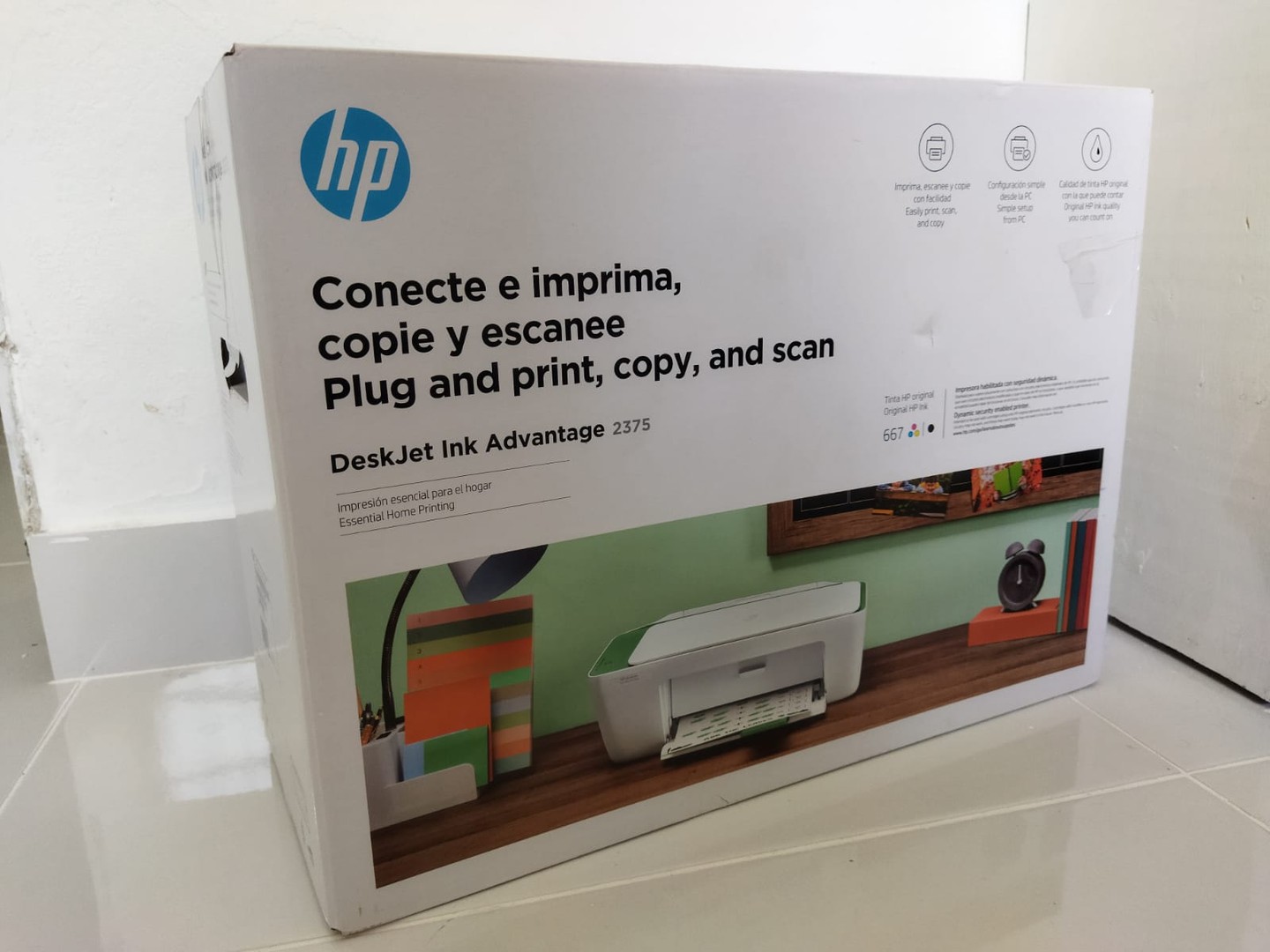 impresoras y scanners - Impresora HP Modelo Desk-Jet Ink Advantage 2375