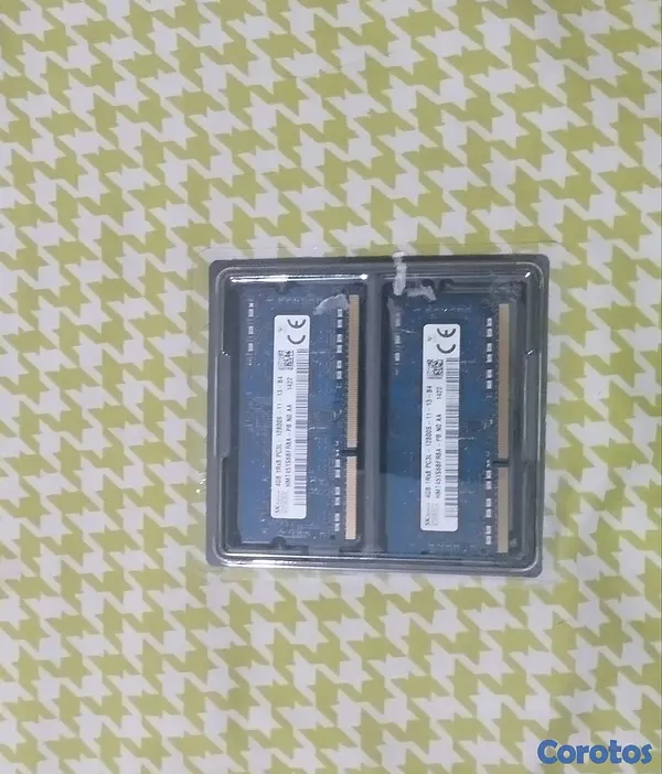computadoras y laptops - Memorias Rams para laptop 4 GB DDR3L  2