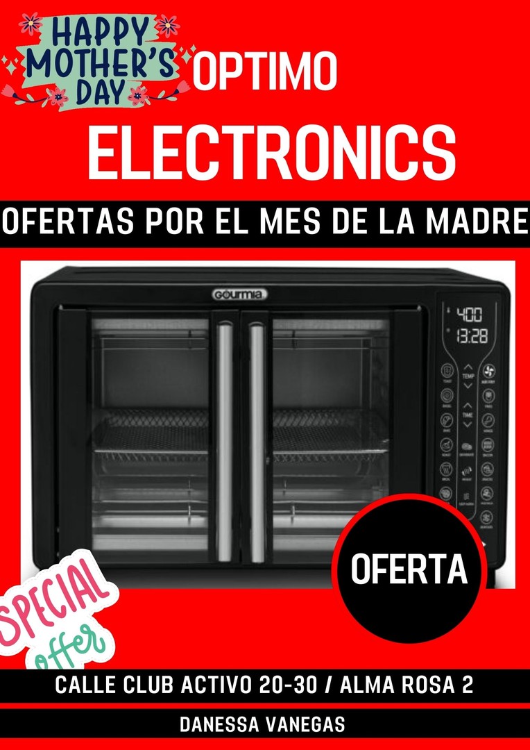 electrodomesticos - OFERTE POR EL MES DE LAS MADRES, HORNO FREIDOR GOURMIA