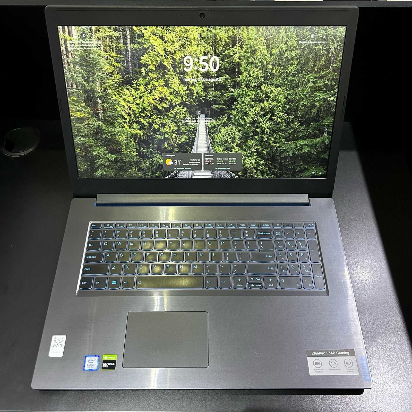 computadoras y laptops - Lenovo Idepad 3 Gaming 17.3”.I7 9na Gen. 1TB de HDD y 128GB de SSD.8GB RAM 1