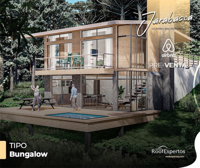 Proyecto de Villas tipo Bungalow ubicado en Jarabacoa.