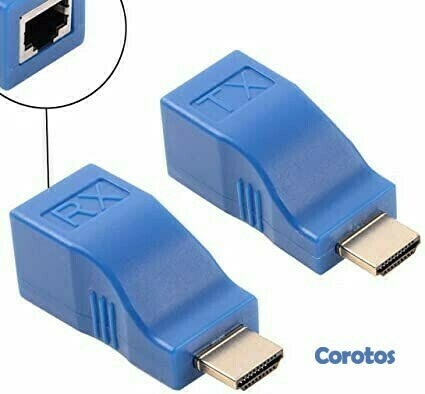 otros electronicos - Adaptador Extensor HDMI por cable LAN 2