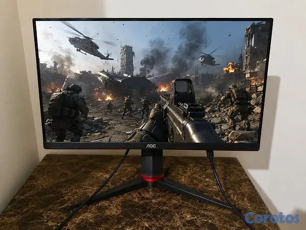 consolas y videojuegos - MONITOR GAMER AOC 24" FULL HD 165Hz –  NUEVO 2