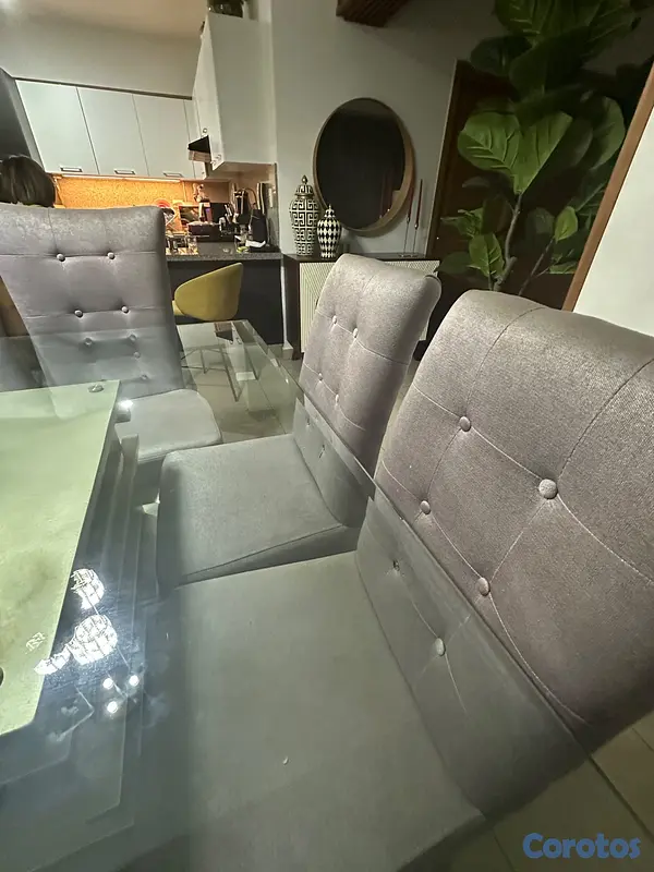 muebles y colchones - Vendo juego de comedor, ocho sillas tope en crista 3