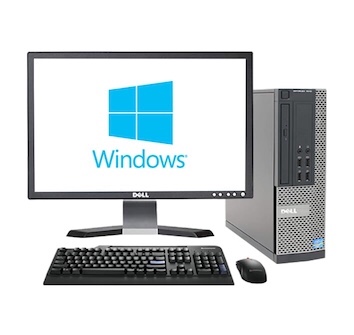 computadoras y laptops - Combo PC Dell 7010 Core i5 de 3ra gen / 8gbram 500gbdisco / Monitor Widescreen