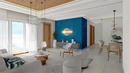 apartamentos - Venta de apartamento en tropical del este de 135mts Santo Domingo este  3