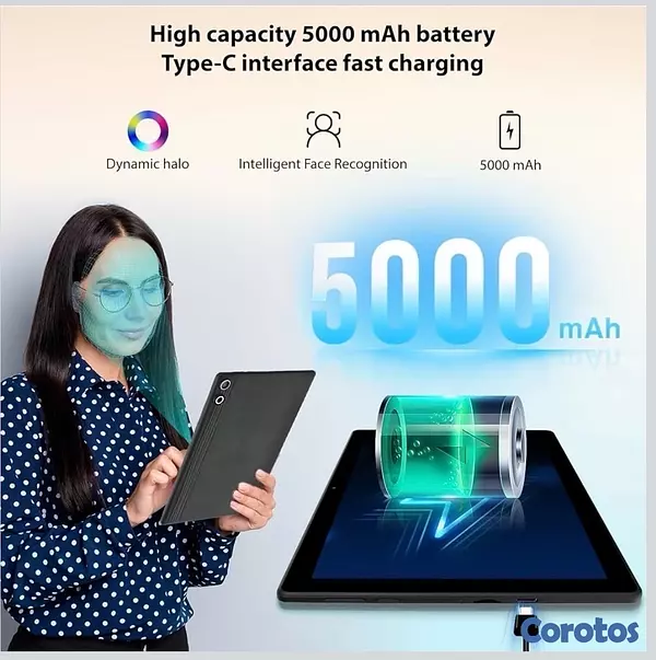 celulares y tabletas - Tablet 10” Android14,Octa-Core, 10GB RAM, 64GB ROM, 1TB Expandable, 1280x800 IPS 5