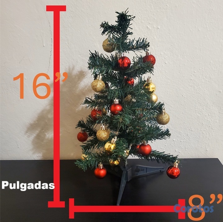 decoración y accesorios - Arbol de Navidad (Mini) para mesa. Incluye bolas. 3