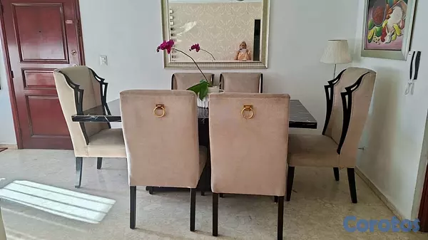 muebles y colchones - comedor de 8 sillas, tope Mármol de ILUMEL 2