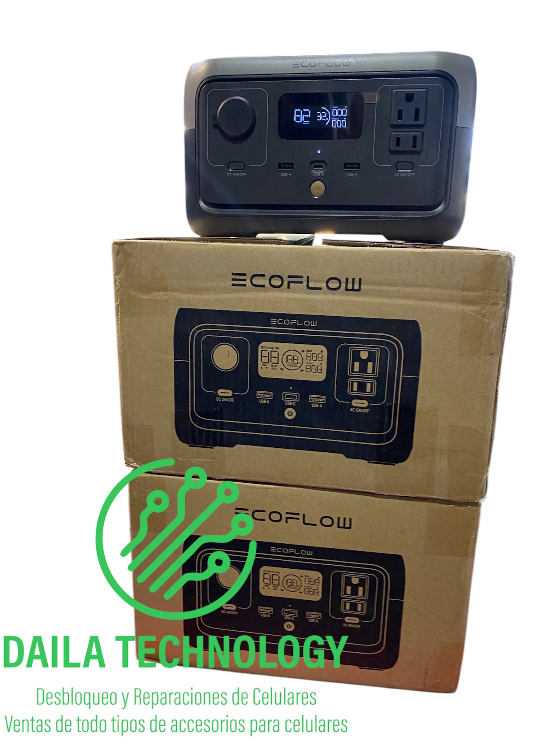 celulares y tabletas - ECOFLOW portatil 110V 280w 