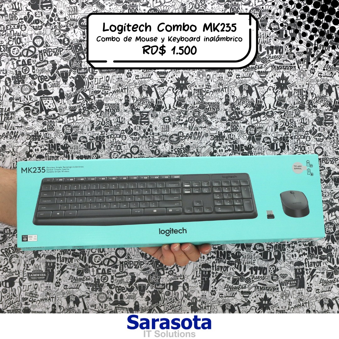 accesorios para electronica - Logitech Combo teclado y mouse MK235