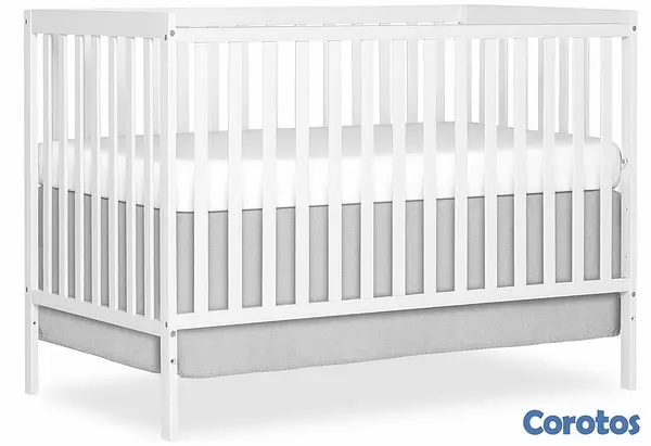muebles - CUNA BLANCA PARA BEBE COMO NUEVA (4 EN 1) 1