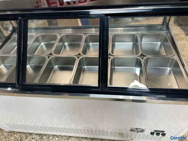 equipos profesionales - Vitrina fria freezer exhibidor para helado duro 5