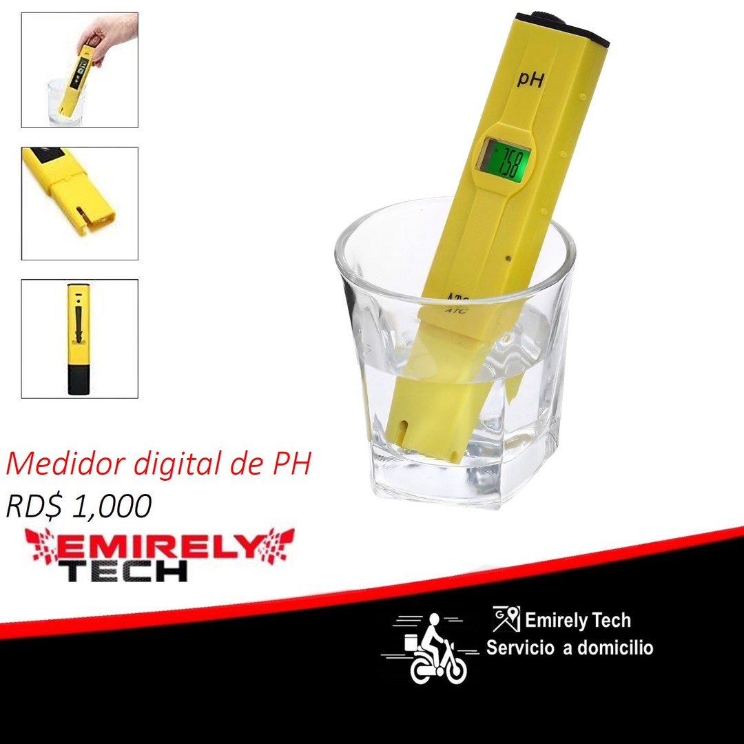 equipos profesionales - Medidor De Ph Digital De Alta Precisión Ph Probador Con Atc 0