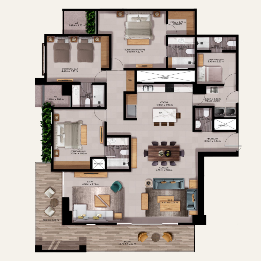 apartamentos - 235mst2 en Cerros de Gurabo 9
