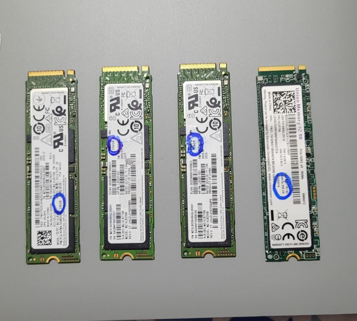 computadoras y laptops - Memoria m2 de 256gb SSD Solido para laptop o Pc trae Windows 10 pro intalado 1