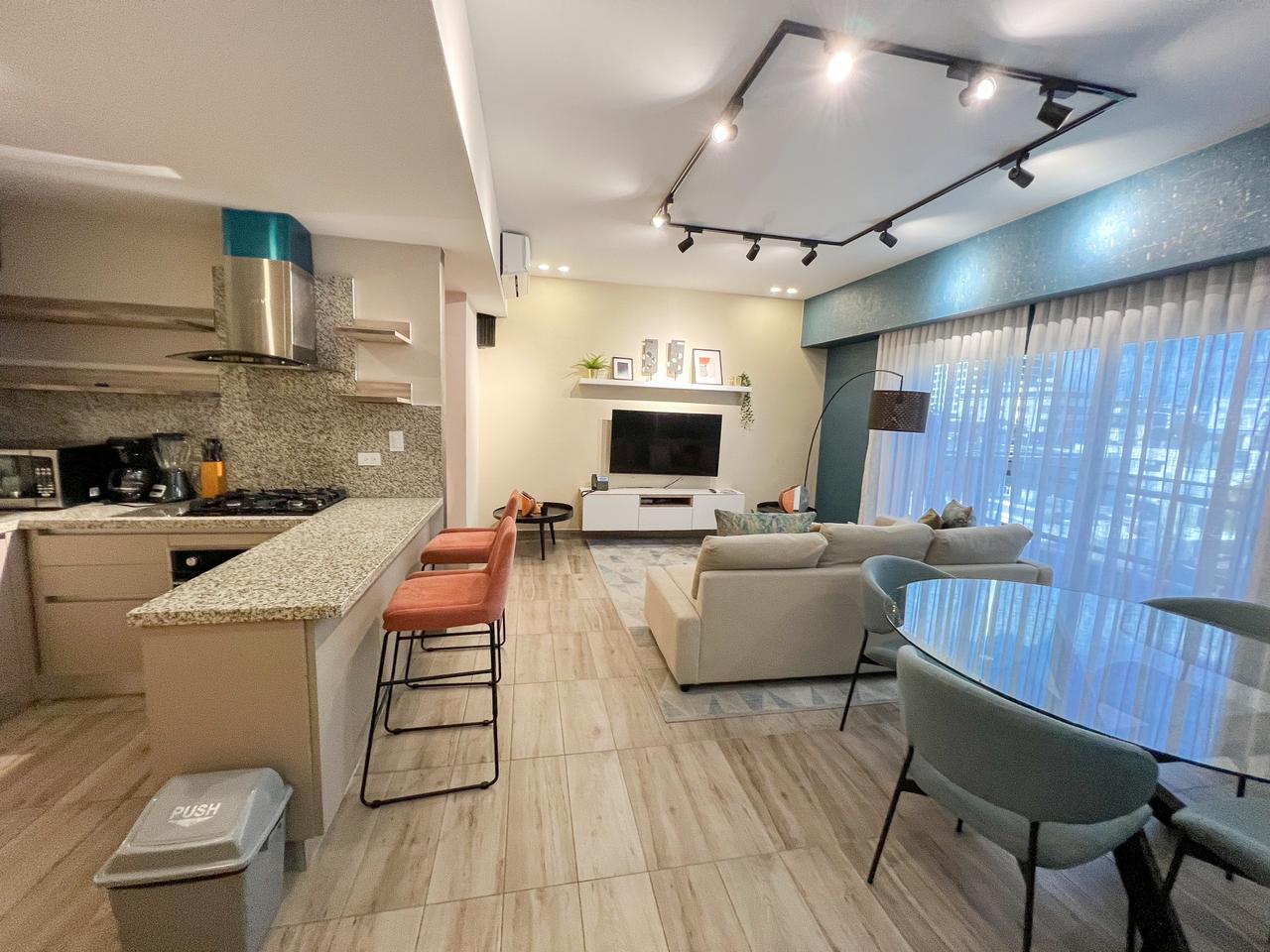 apartamentos - Piantini, Apartamento Amueblado En Venta De 1 Habitación