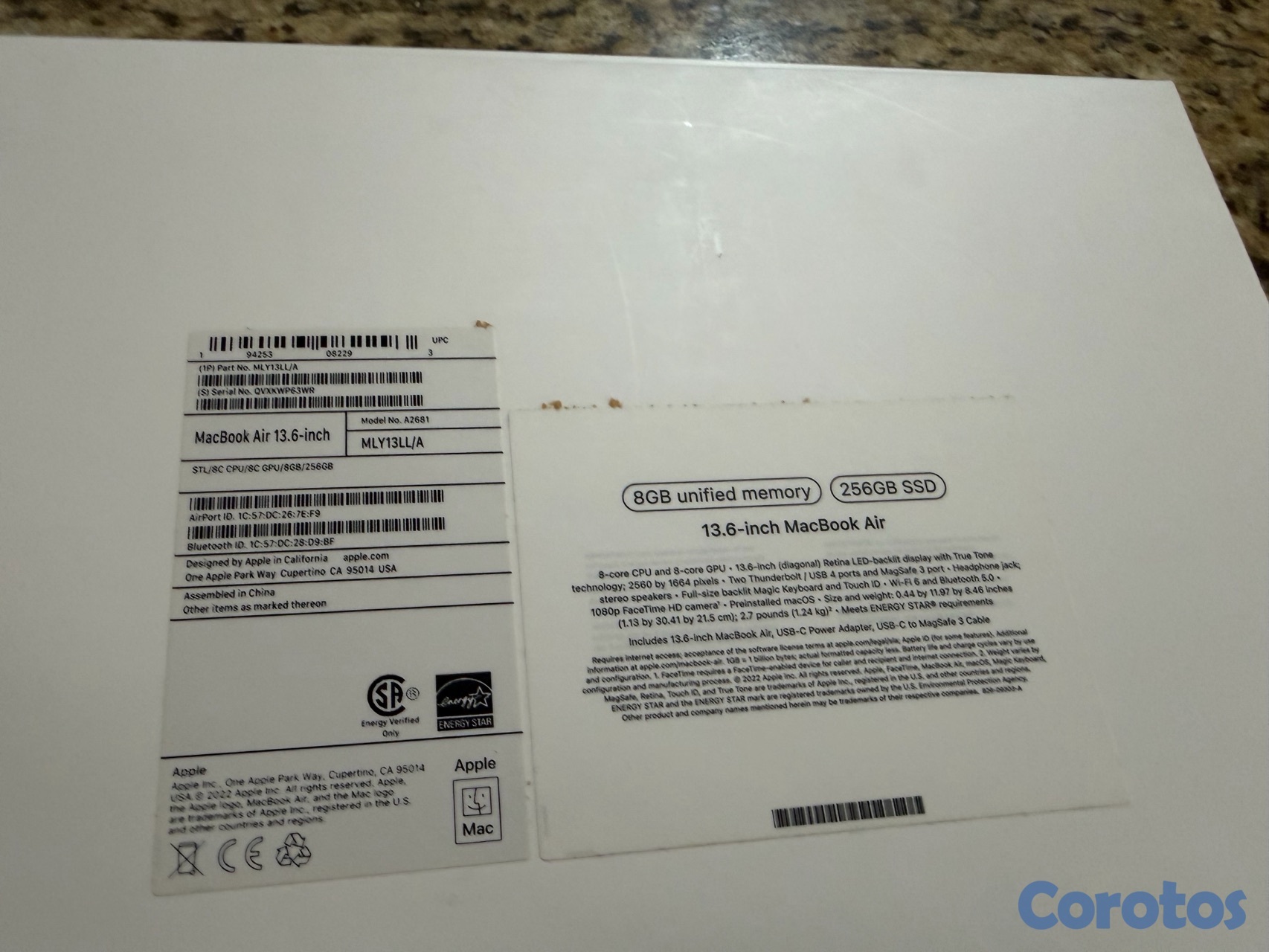 computadoras y laptops - MacBook Air 13” chip M2 2022

excelente condición, uso mínimo
única dueña.

 3