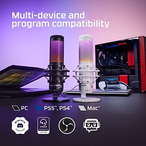 consolas y videojuegos - HyperX QuadCast S - Micrófono condensador USB RGB  8