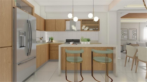 apartamentos - Venta de apartamento en tropical del este de 135mts Santo Domingo este  4