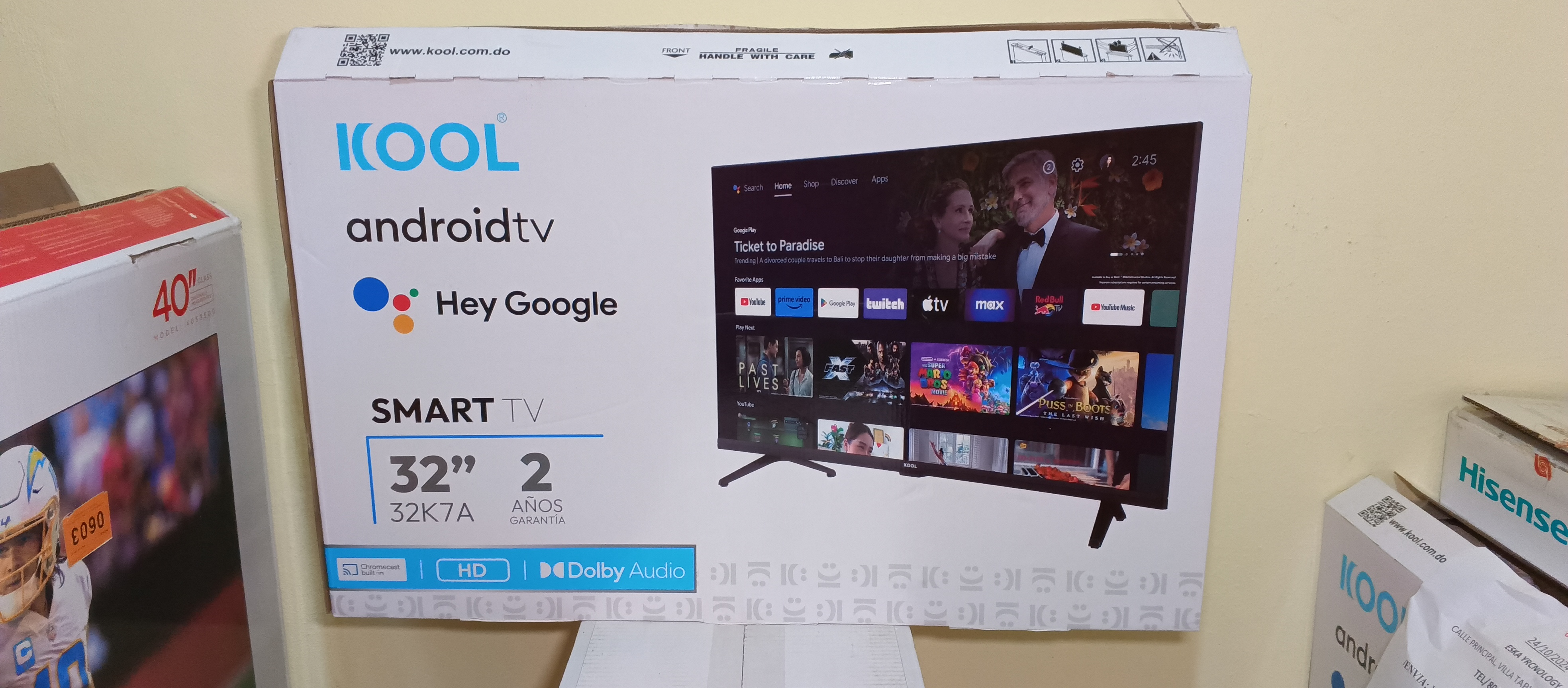 tv - Smart KOOL Android tv 32 pulgadas ultra HD sin bordes en la pantalla  4